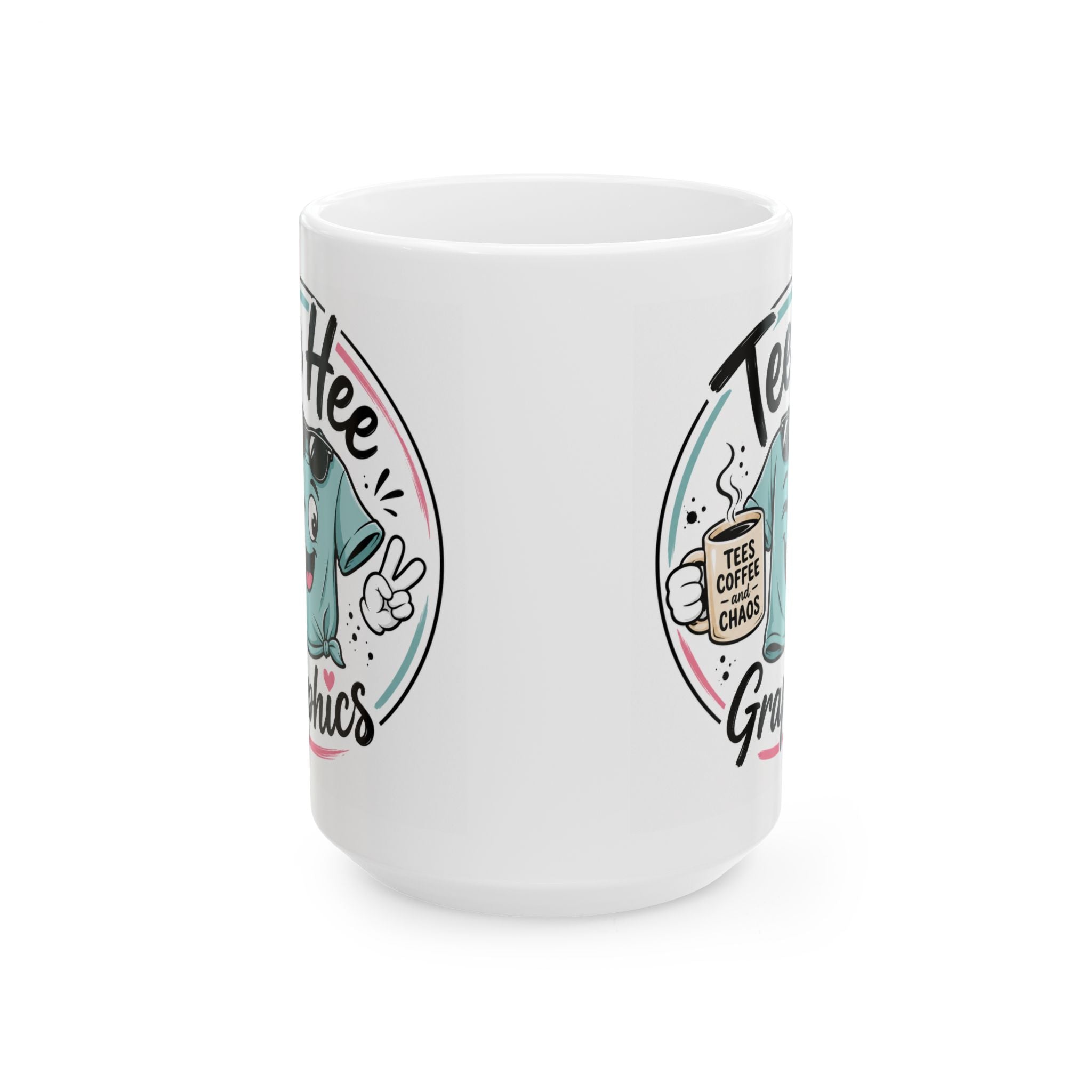 Tee Hee Graphics Ceramic Coffee Mug | Cute Coffee Lover Gift