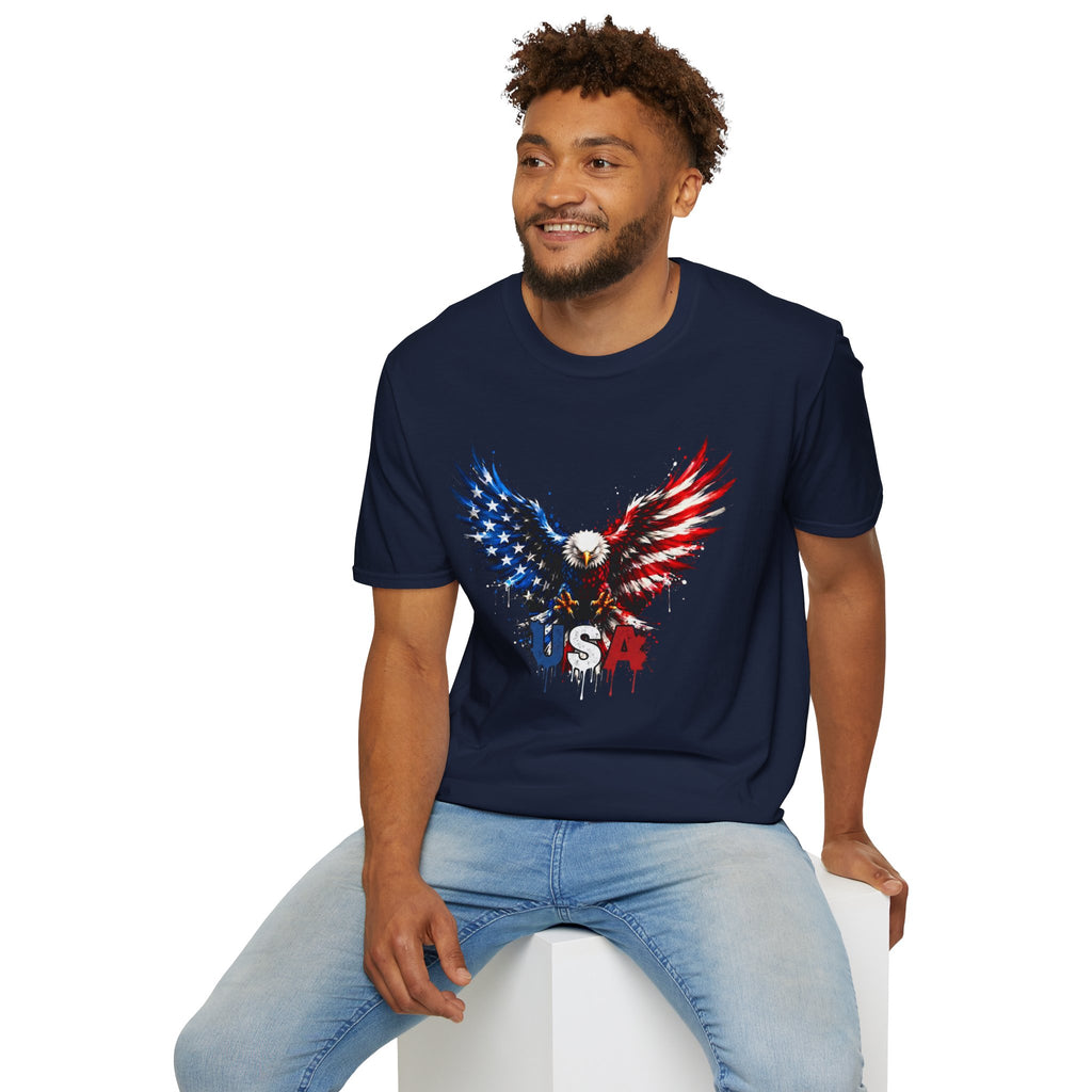 Patriotic Eagle T-Shirt — USA Red White & Blue Tee