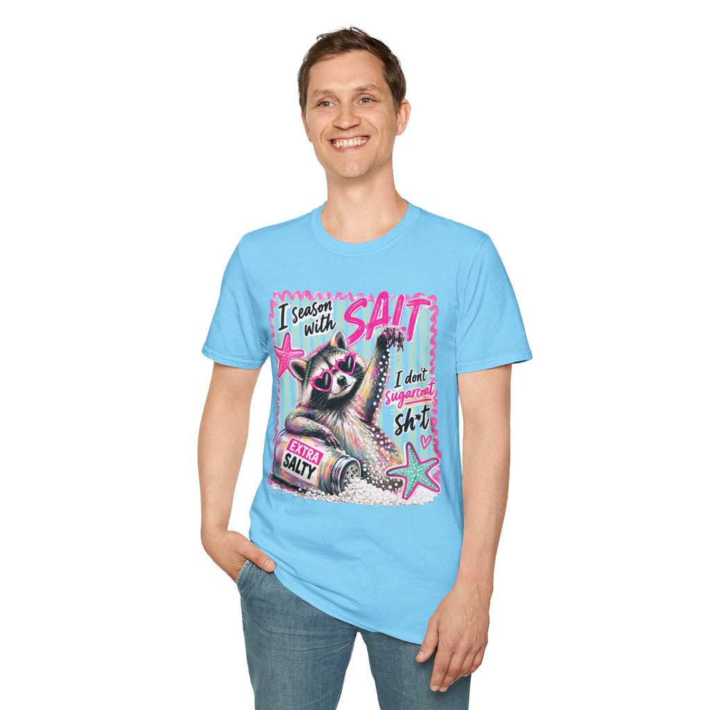 Extra Salty Raccoon T-Shirt — Funny Cute Sarcastic Graphic Tee