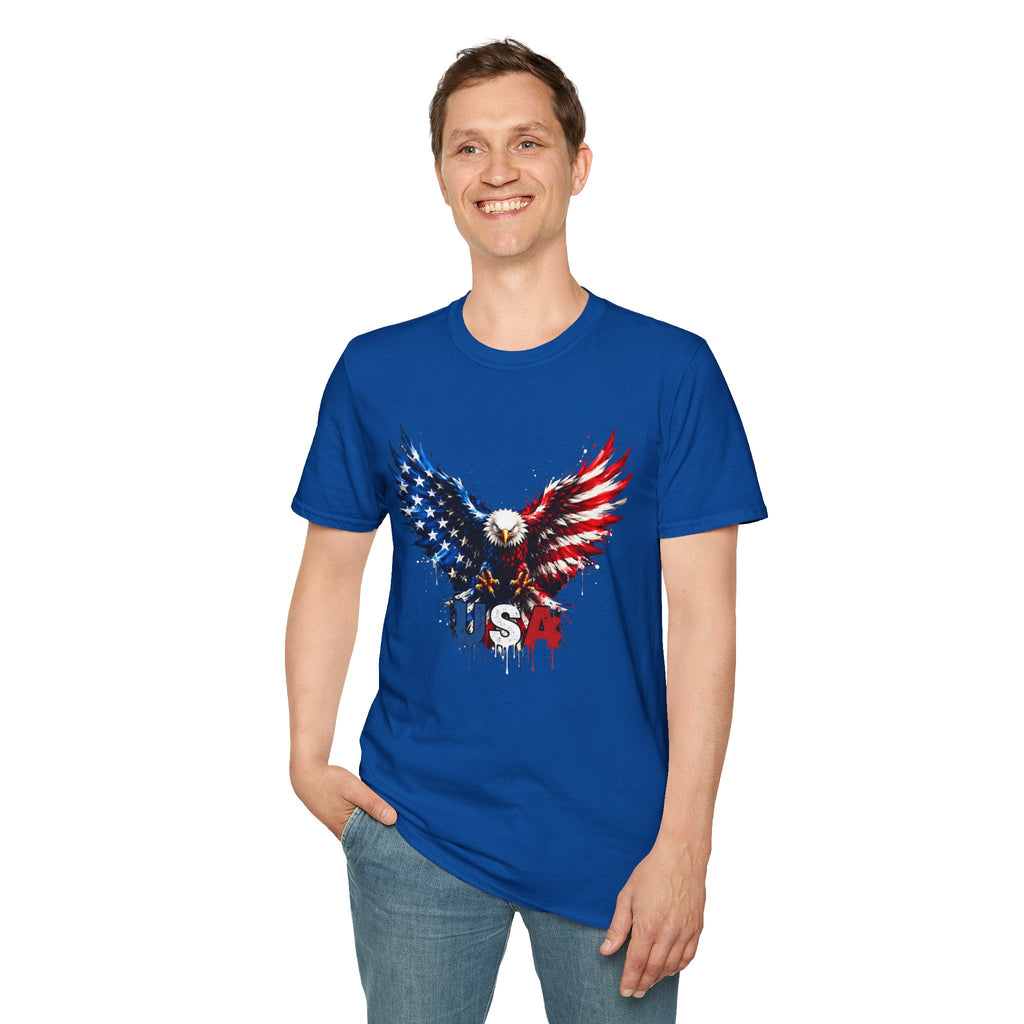 Patriotic Eagle T-Shirt — USA Red White & Blue Tee