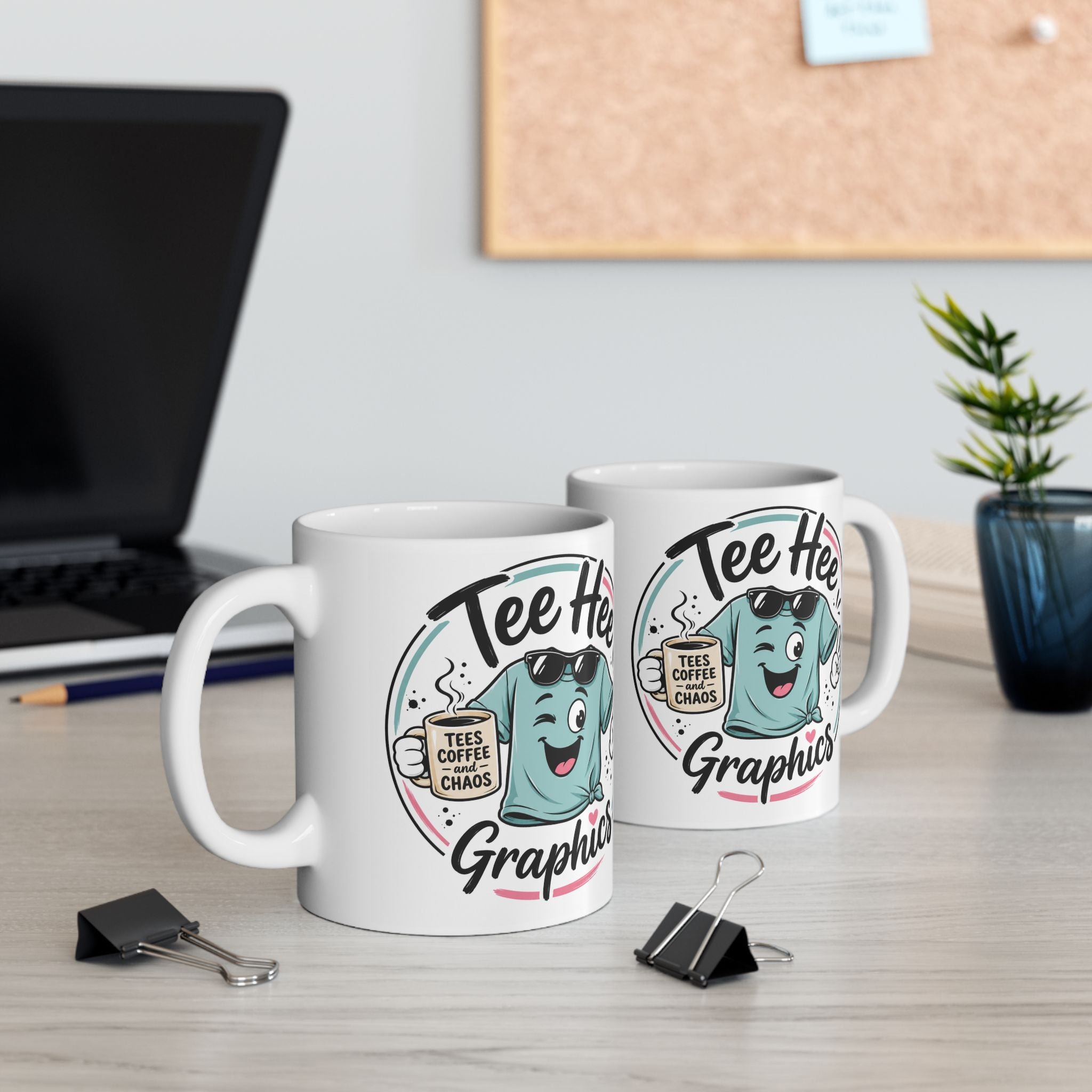Tee Hee Graphics Ceramic Coffee Mug | Cute Coffee Lover Gift