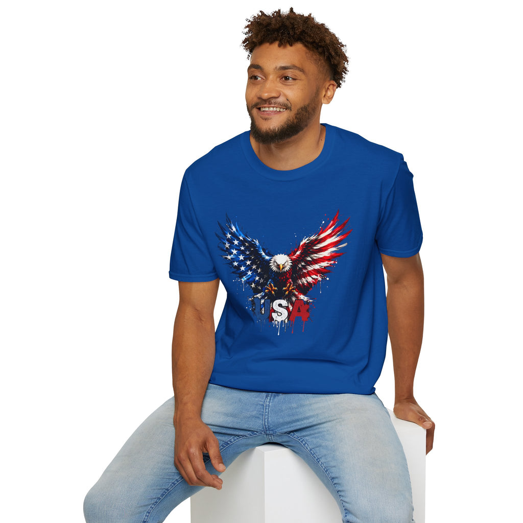 Patriotic Eagle T-Shirt — USA Red White & Blue Tee