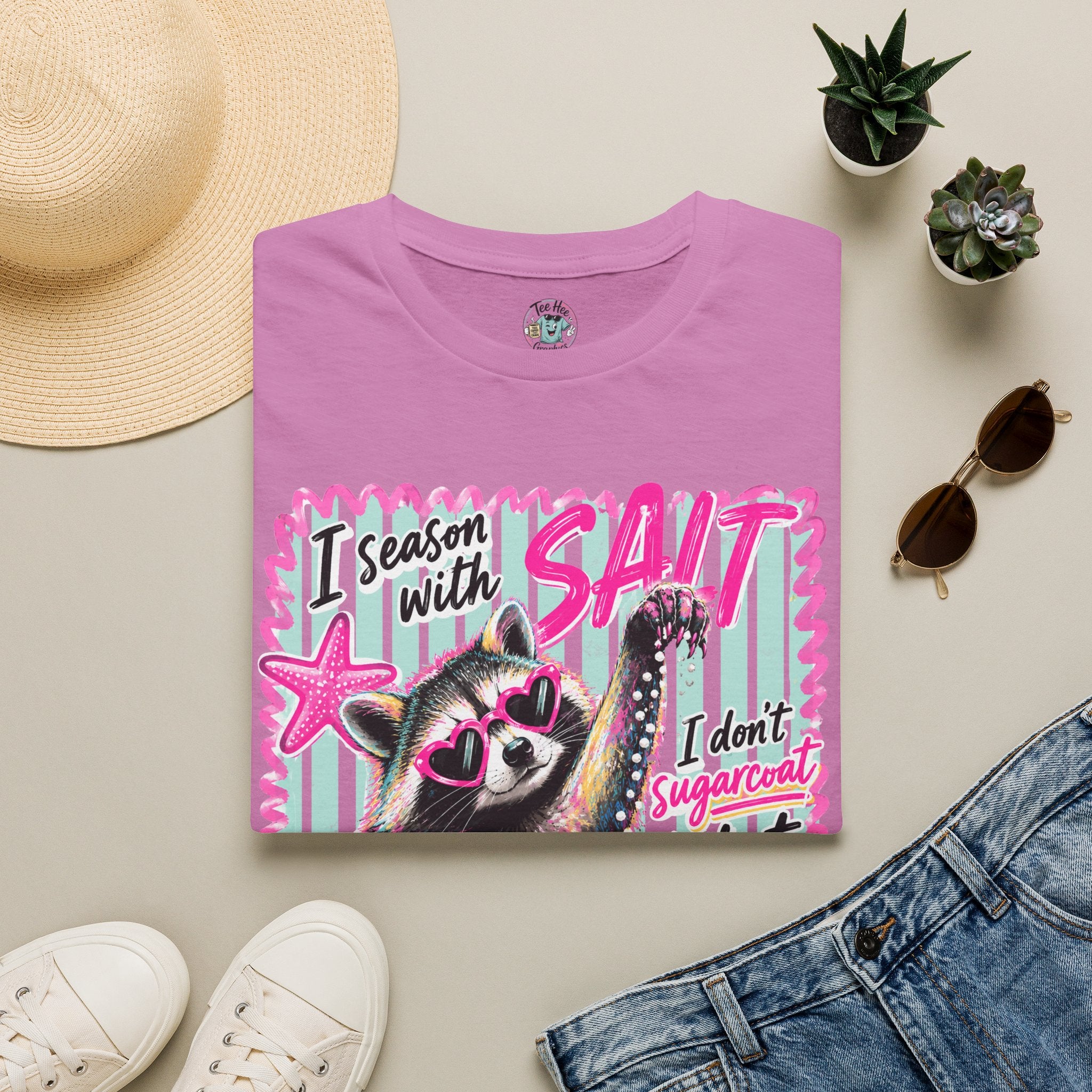 Extra Salty Raccoon T-Shirt — Funny Cute Sarcastic Graphic Tee