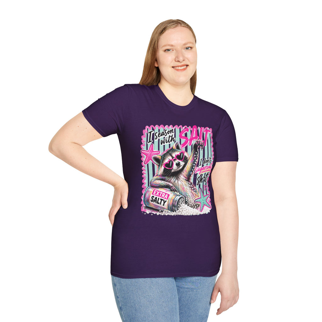 Extra Salty Raccoon T-Shirt — Funny Cute Sarcastic Graphic Tee