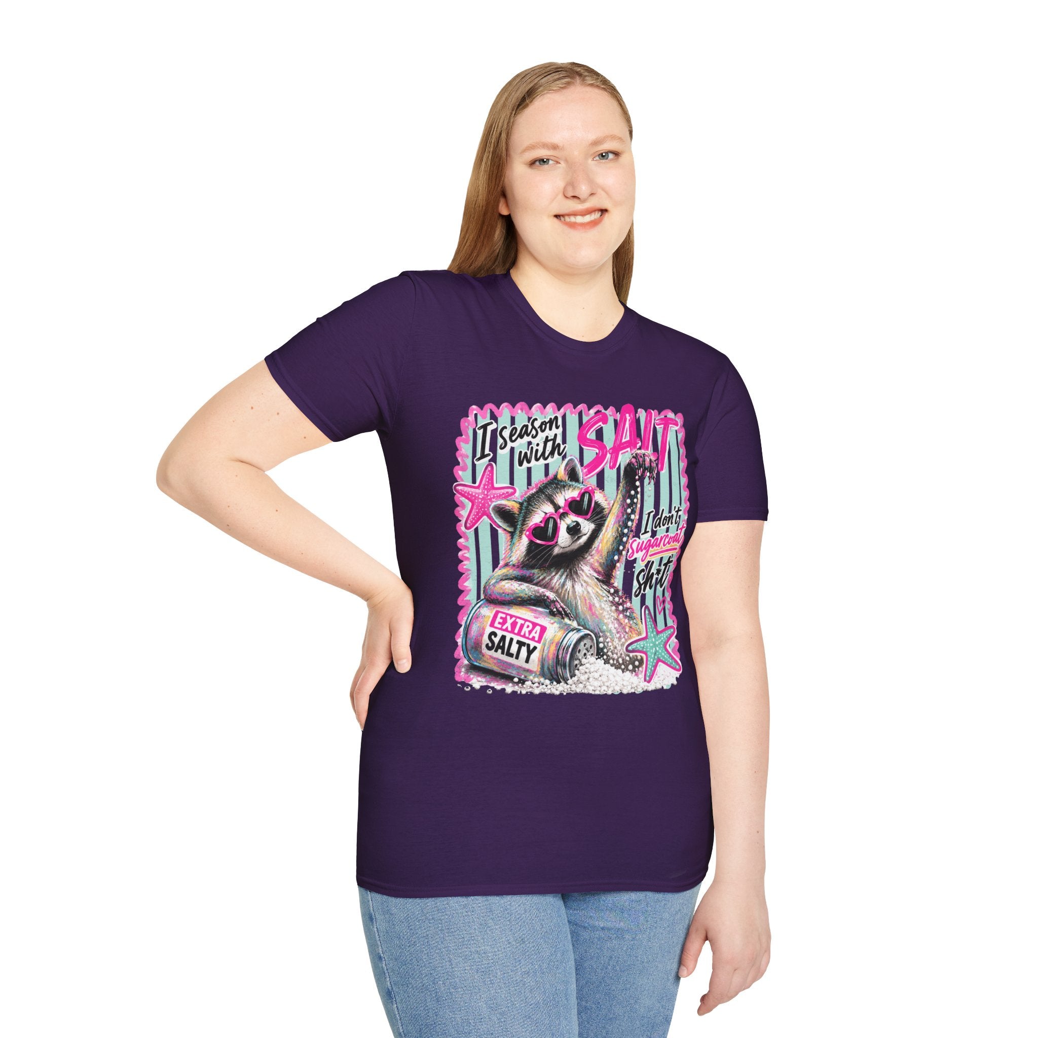 Extra Salty Raccoon T-Shirt — Funny Cute Sarcastic Graphic Tee