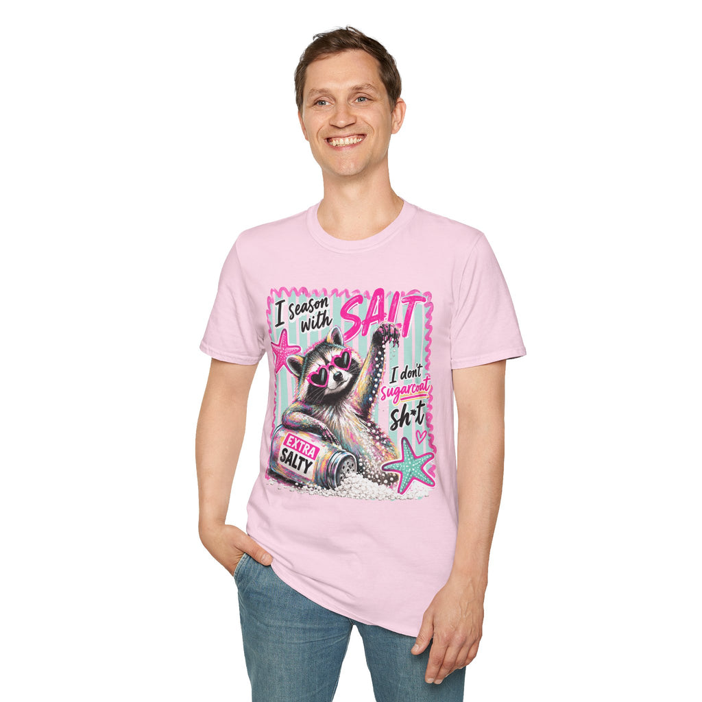 Extra Salty Raccoon T-Shirt — Funny Cute Sarcastic Graphic Tee
