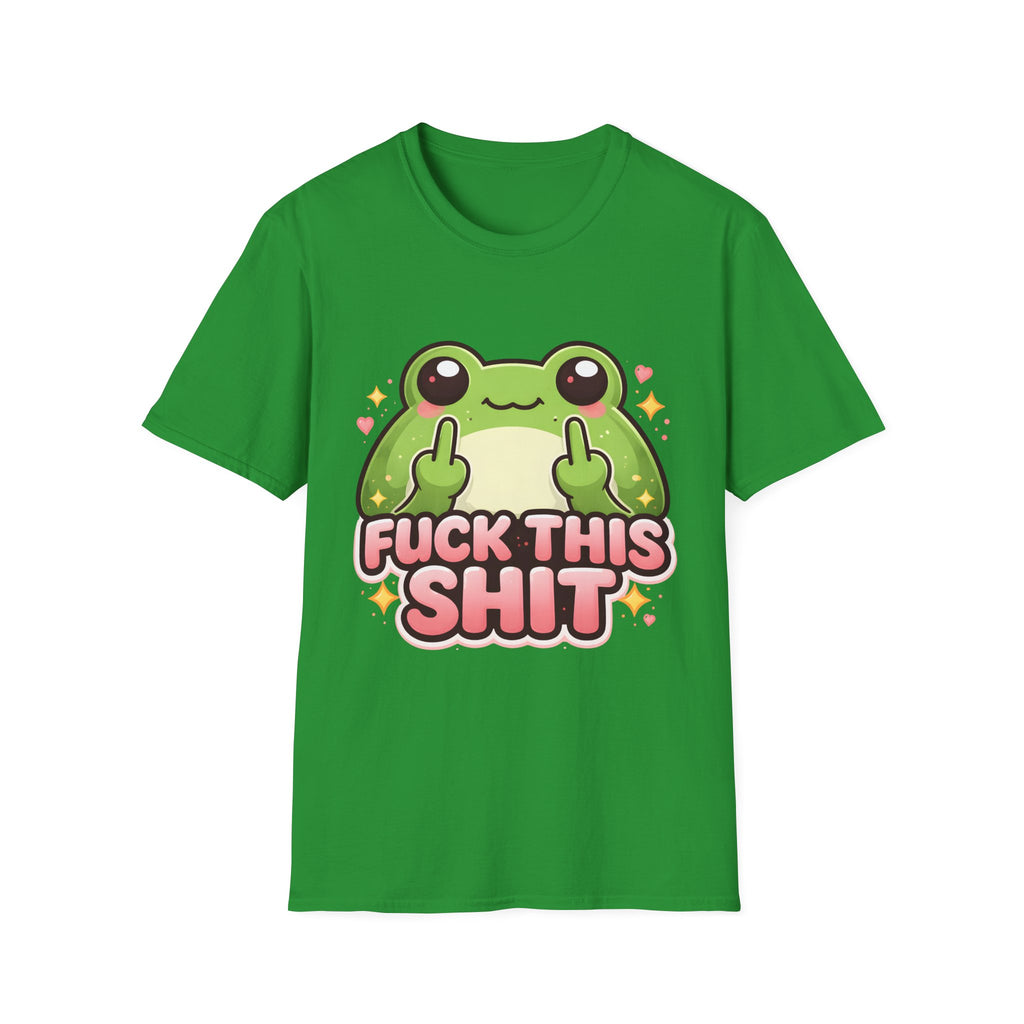 Fuck This Shit Cute Frog T-Shirt — Funny Frog Graphic Tee
