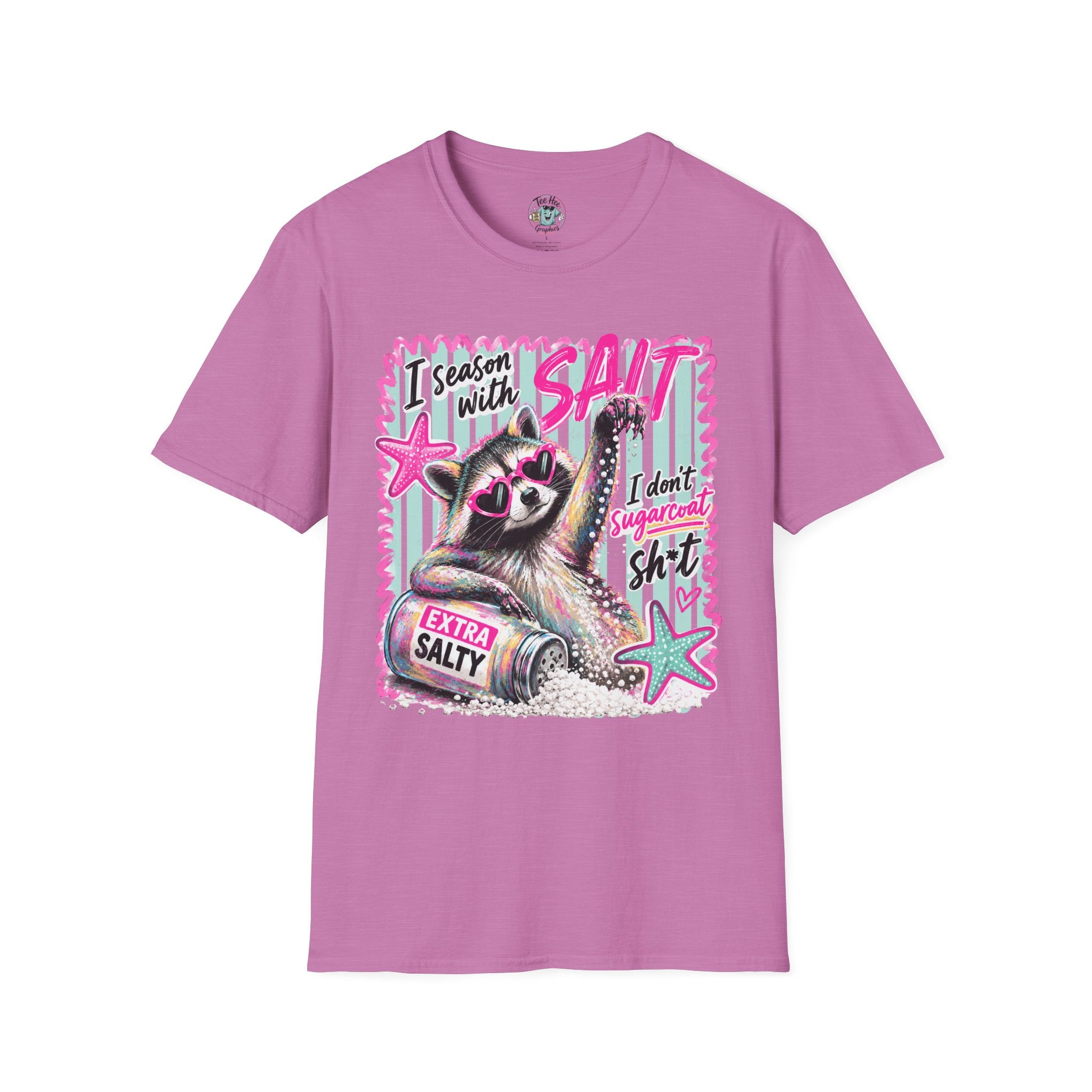 Extra Salty Raccoon T-Shirt — Funny Cute Sarcastic Graphic Tee