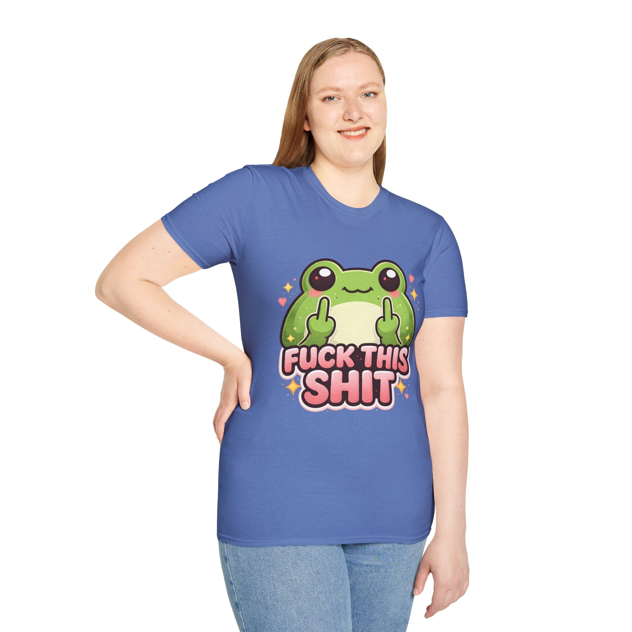 Fuck This Shit Cute Frog T-Shirt — Funny Frog Graphic Tee