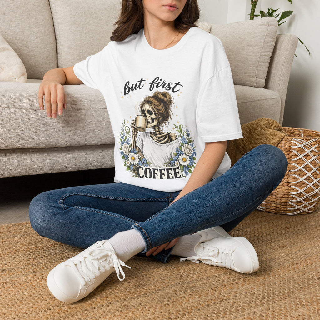 but first COFFEE graphic tee