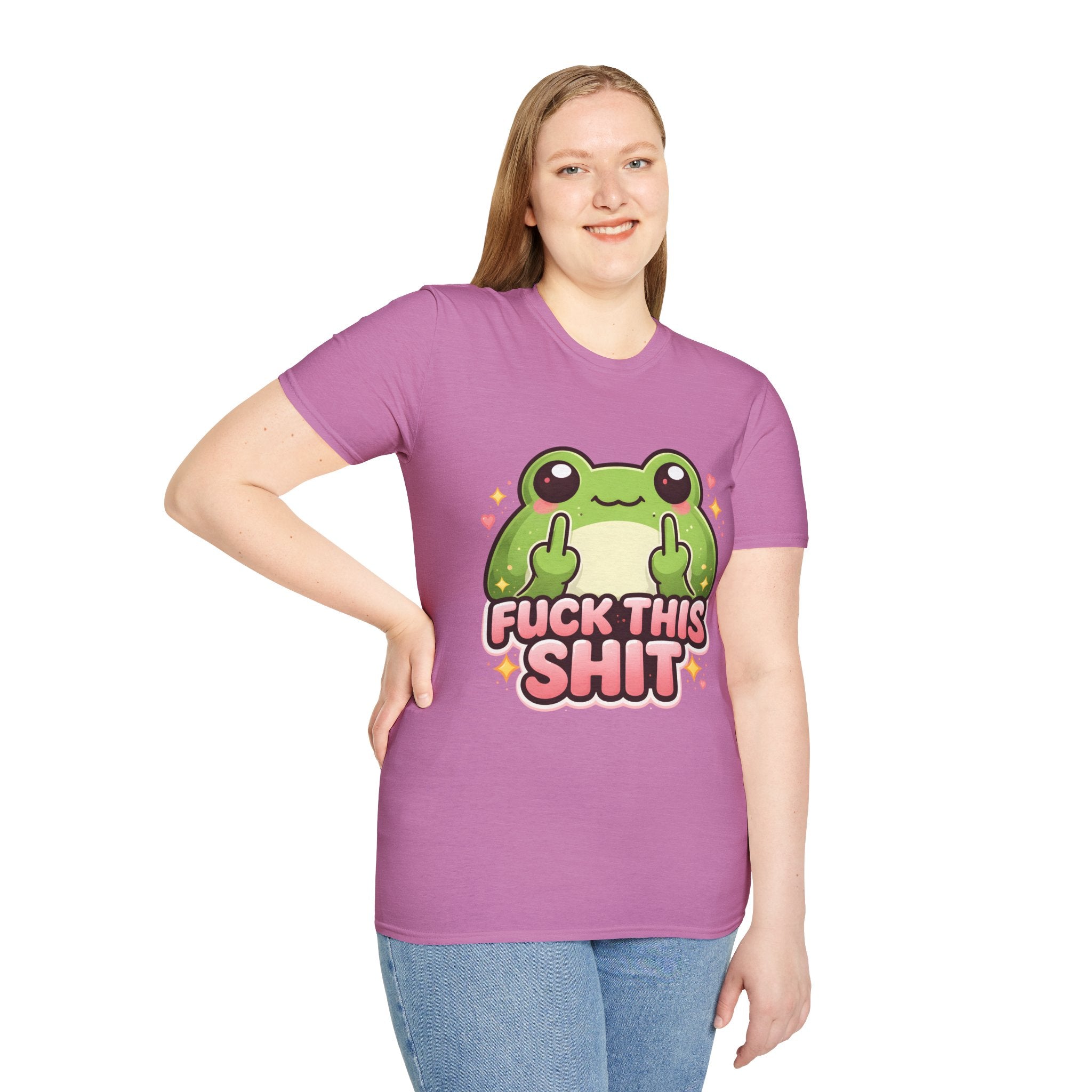 Fuck This Shit Cute Frog T-Shirt — Funny Frog Graphic Tee