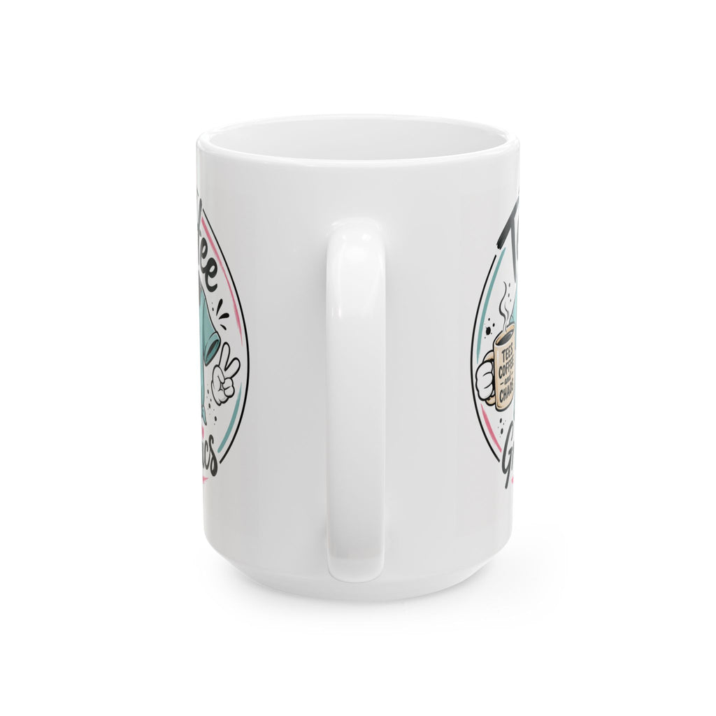 Tee Hee Graphics Ceramic Coffee Mug | Cute Coffee Lover Gift