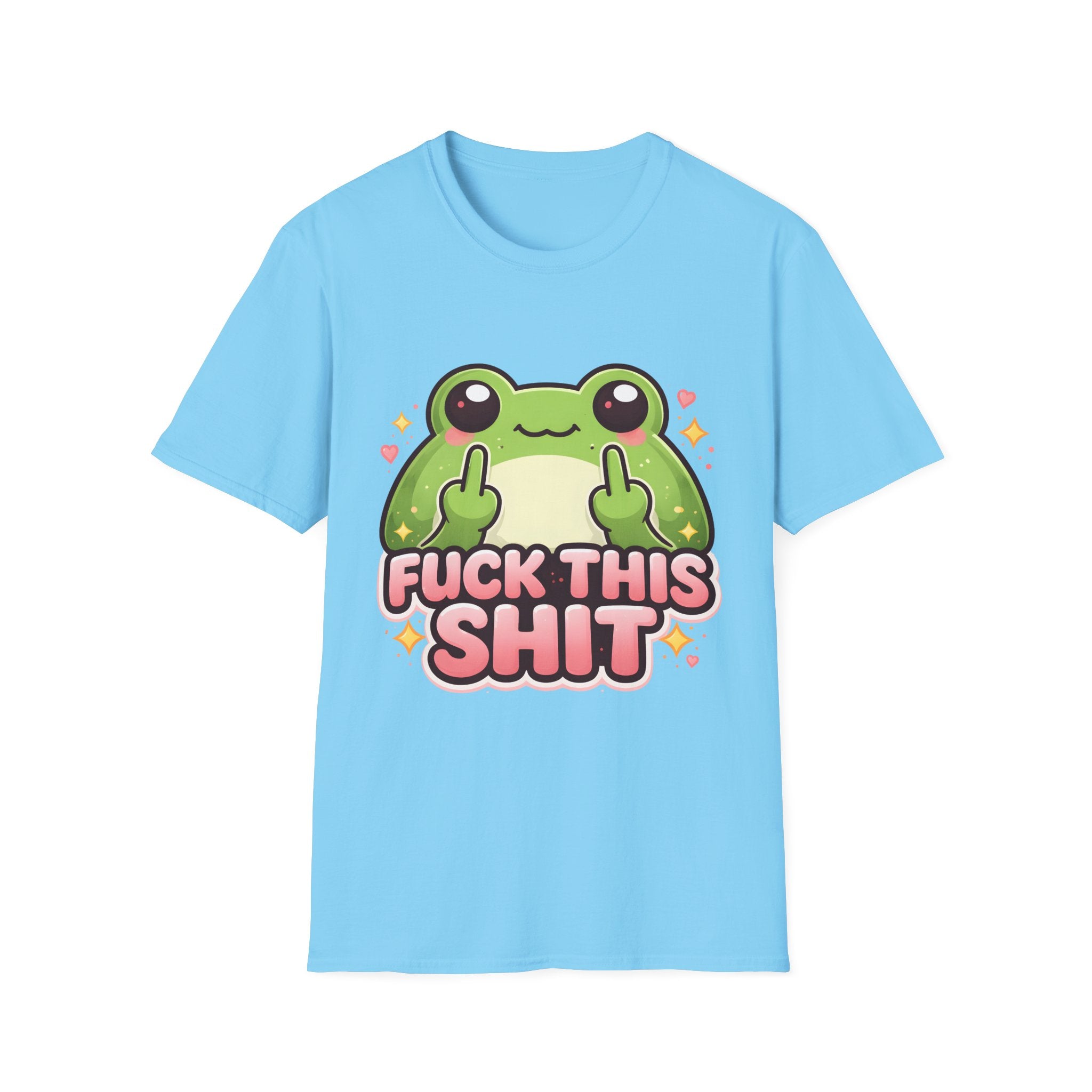 Fuck This Shit Cute Frog T-Shirt — Funny Frog Graphic Tee