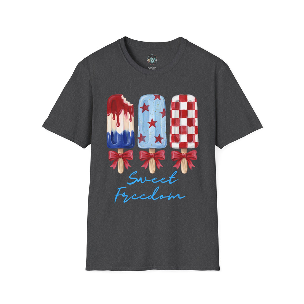 Sweet Freedom Popsicle T-Shirt — Red, White & Blue Stars