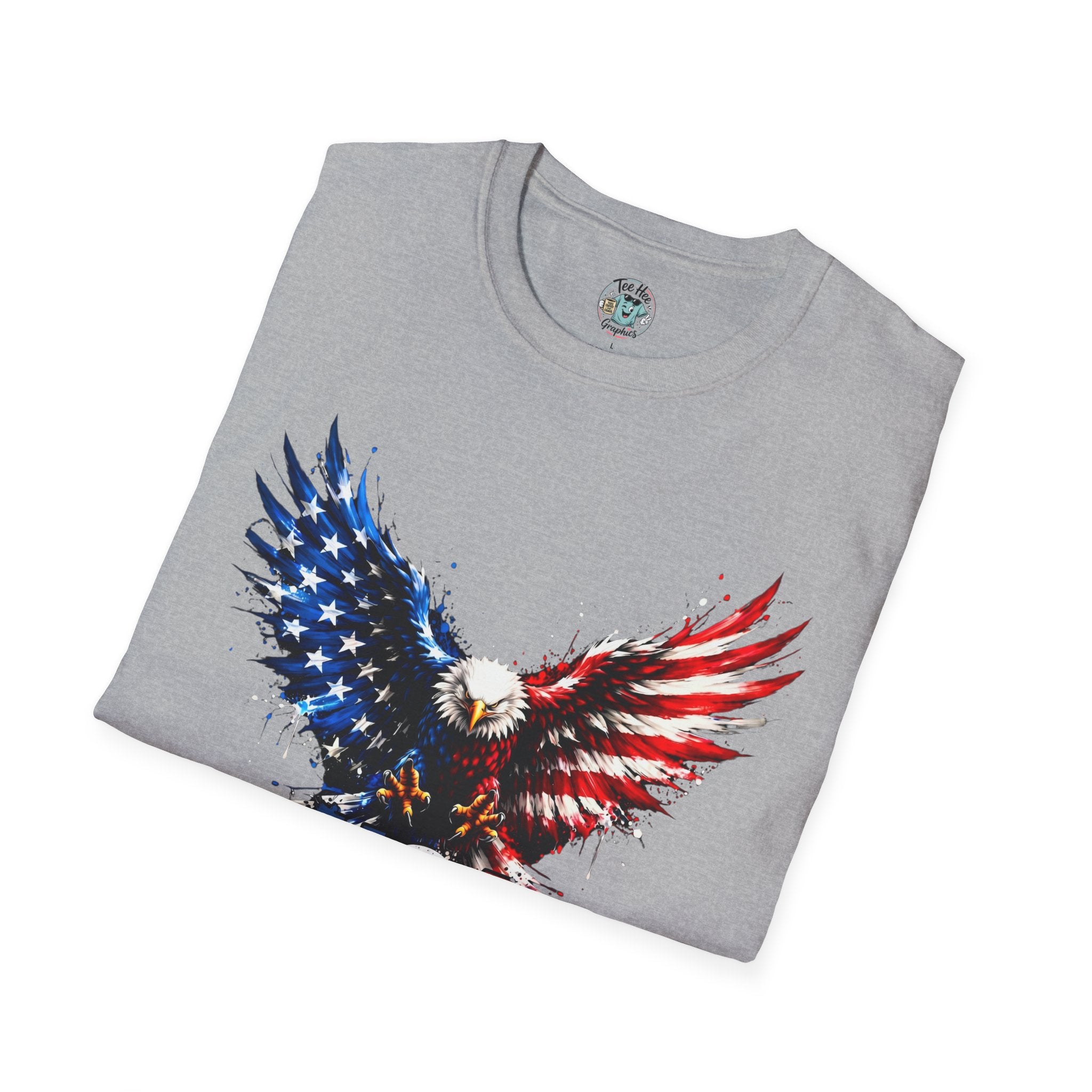 Patriotic Eagle T-Shirt — USA Red White & Blue Tee