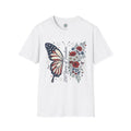 Patriotic Butterfly T-Shirt — 4th of July Freedom Floral Tee
