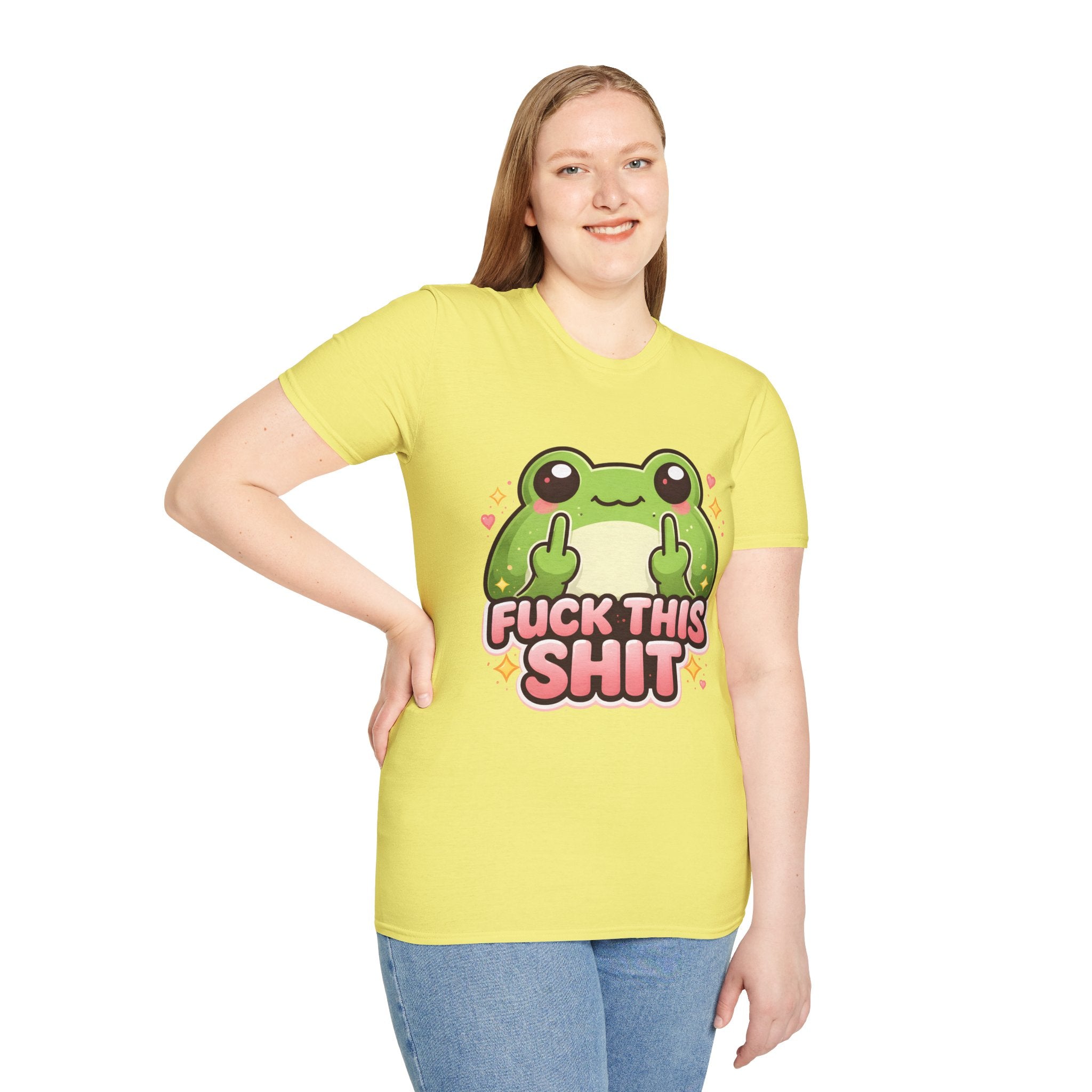 Fuck This Shit Cute Frog T-Shirt — Funny Frog Graphic Tee
