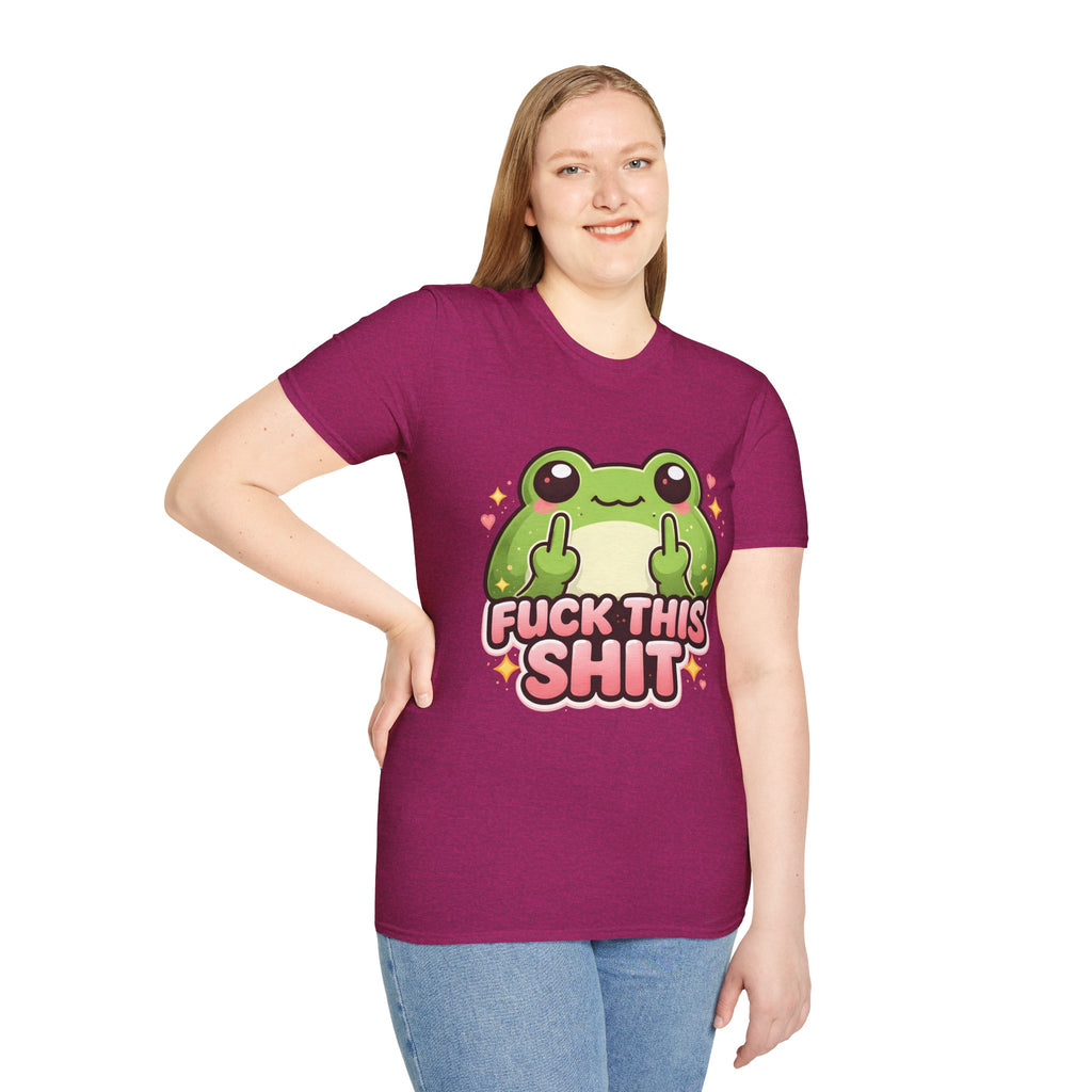 Fuck This Shit Cute Frog T-Shirt — Funny Frog Graphic Tee