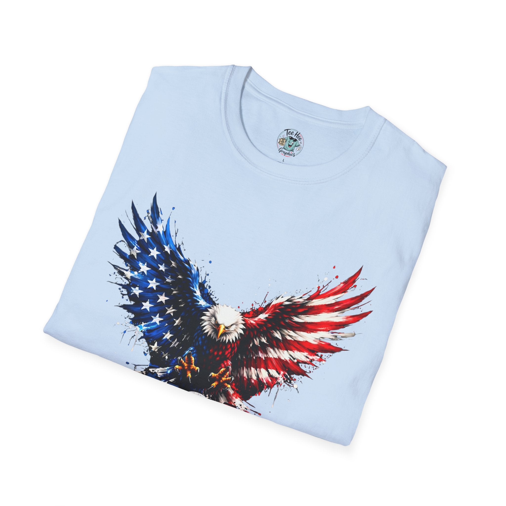 Patriotic Eagle T-Shirt — USA Red White & Blue Tee