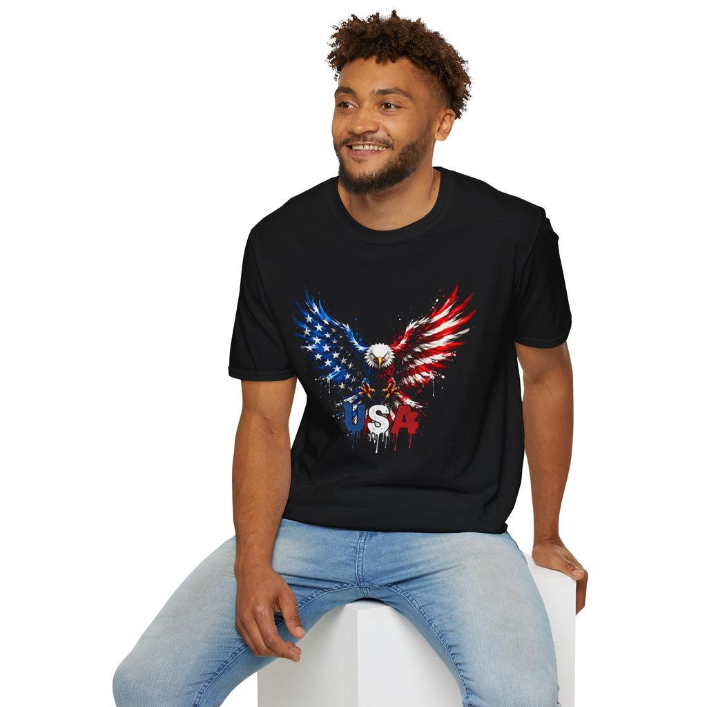 Patriotic Eagle T-Shirt — USA Red White & Blue Tee