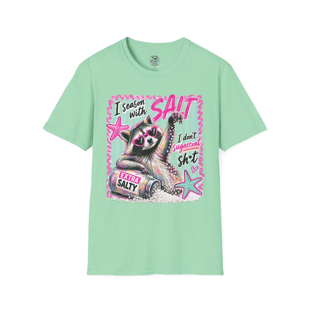 Extra Salty Raccoon T-Shirt — Funny Cute Sarcastic Graphic Tee