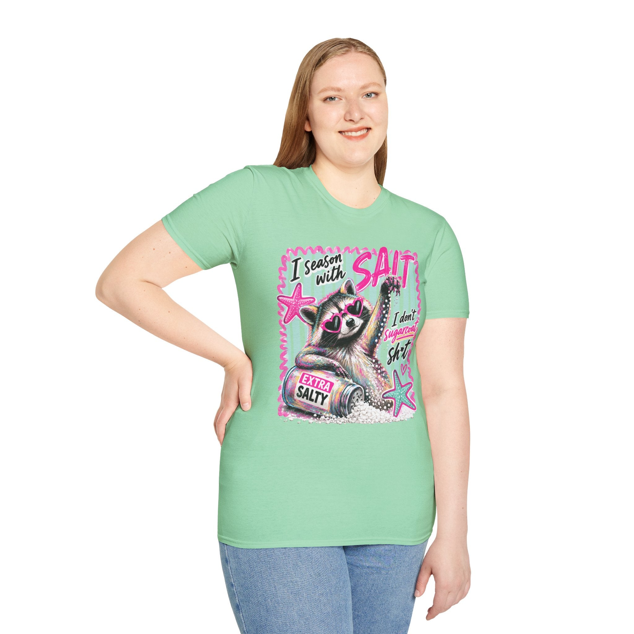 Extra Salty Raccoon T-Shirt — Funny Cute Sarcastic Graphic Tee