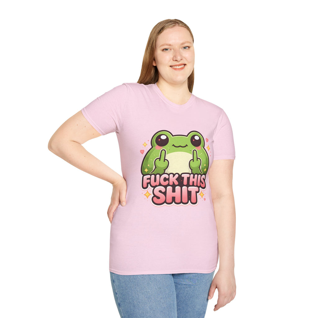 Fuck This Shit Cute Frog T-Shirt — Funny Frog Graphic Tee