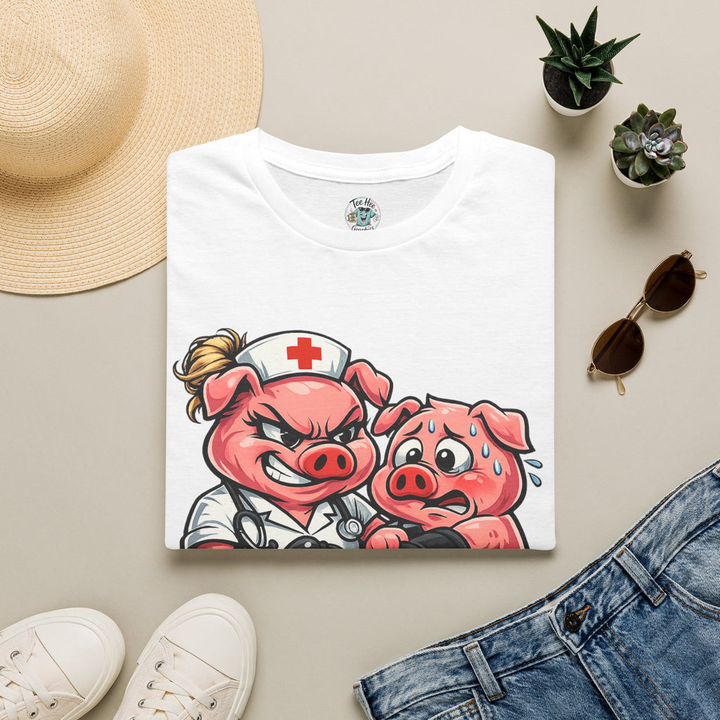Cuff 'Em' Nurse Pig Graphic Tee