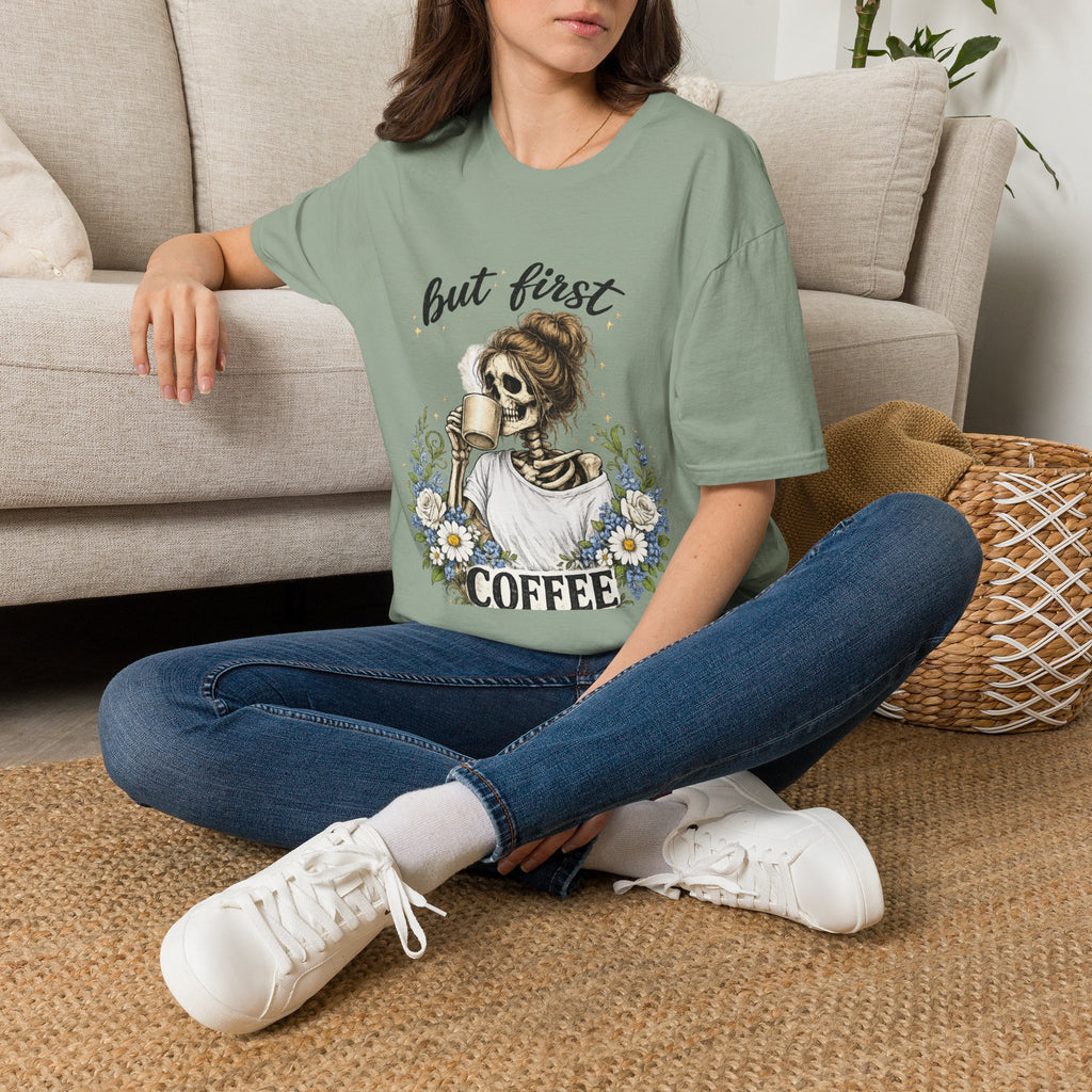 but first COFFEE graphic tee