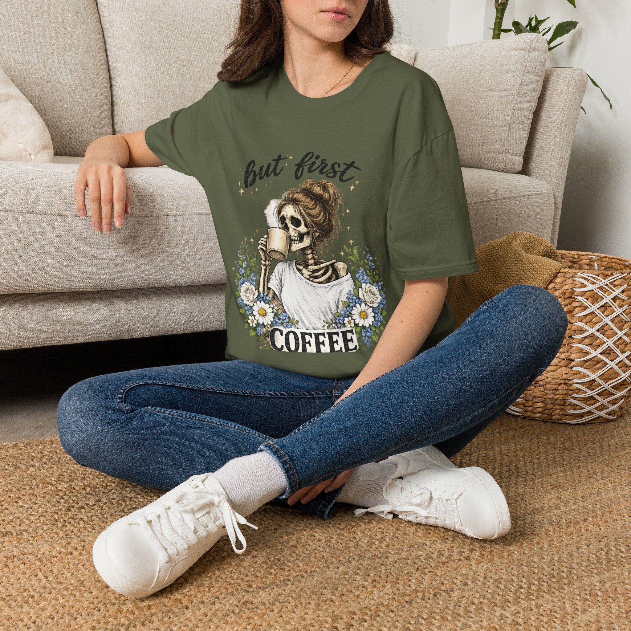 but first COFFEE graphic tee