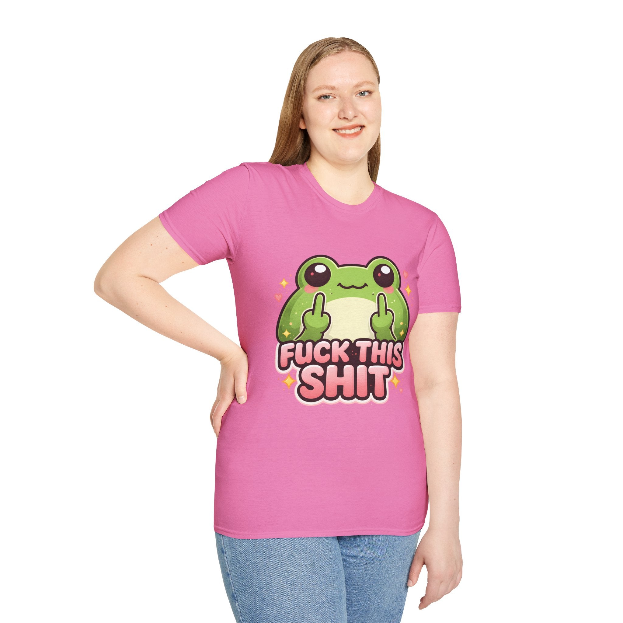 Fuck This Shit Cute Frog T-Shirt — Funny Frog Graphic Tee