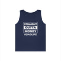 Dad Life Tank Top — "Straight Outta Money" Funny Fatherhood Shirt