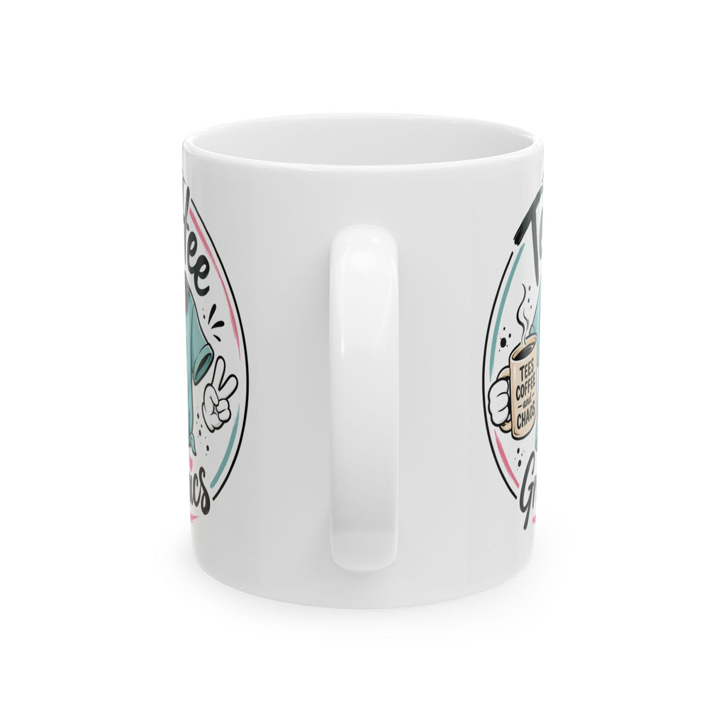 Tee Hee Graphics Ceramic Coffee Mug | Cute Coffee Lover Gift