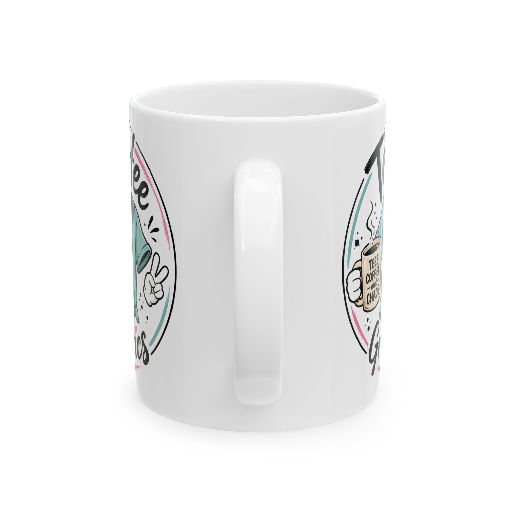 Tee Hee Graphics Ceramic Coffee Mug | Cute Coffee Lover Gift
