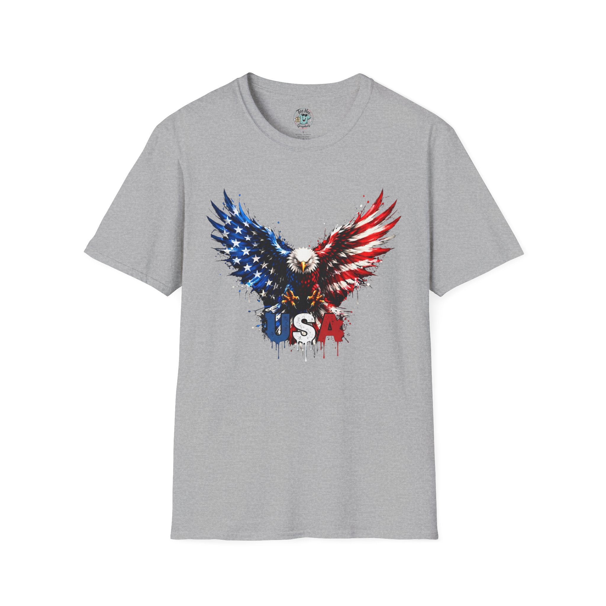 Patriotic Eagle T-Shirt — USA Red White & Blue Tee