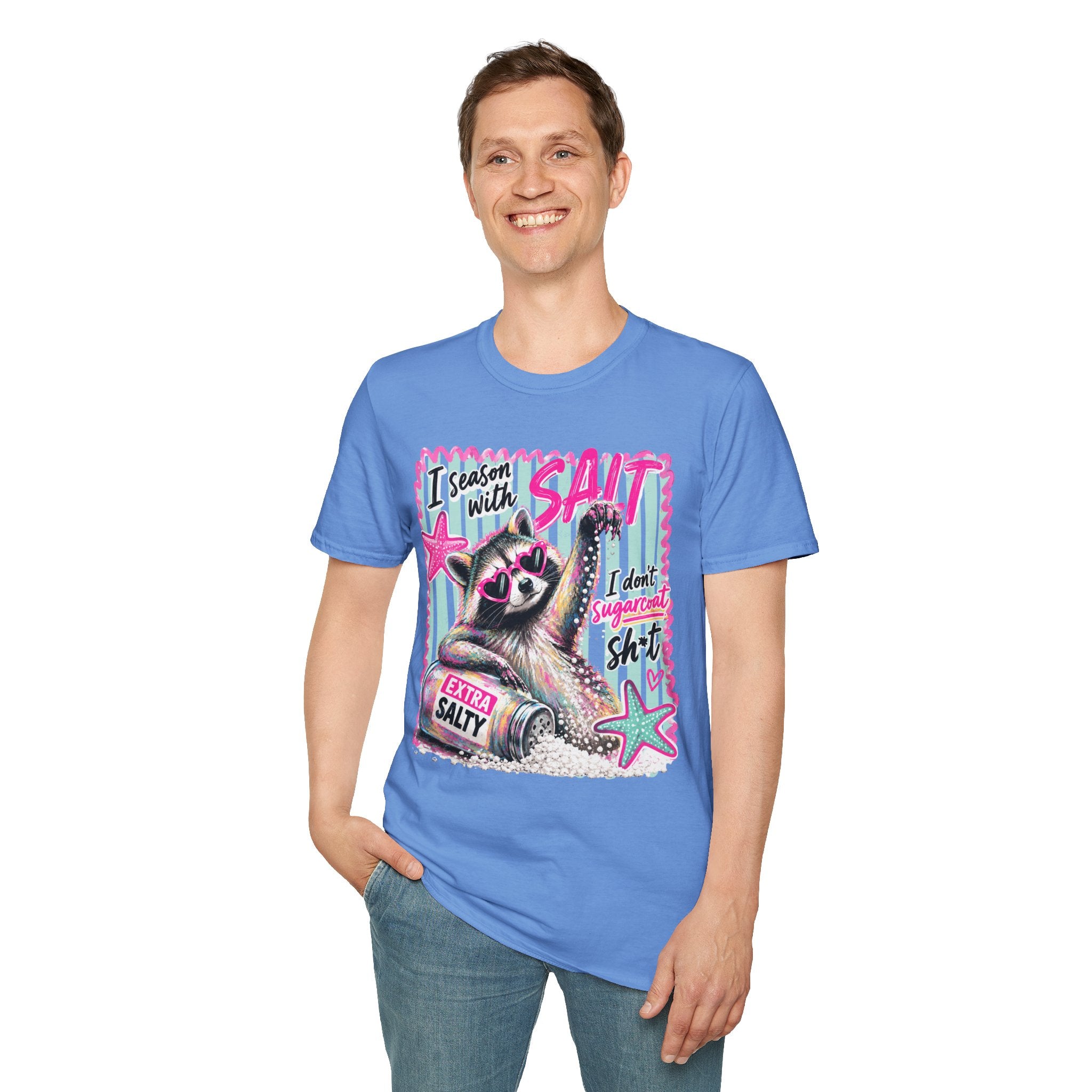 Extra Salty Raccoon T-Shirt — Funny Cute Sarcastic Graphic Tee