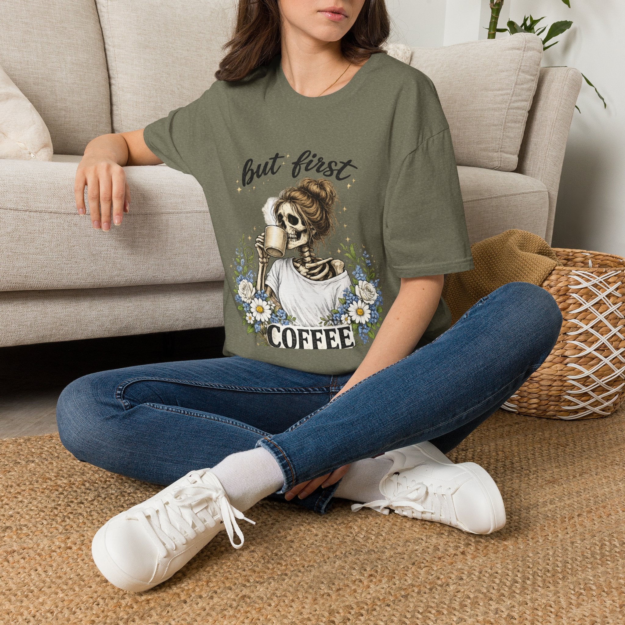 but first COFFEE graphic tee