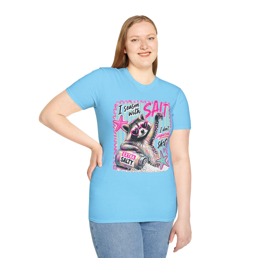 Extra Salty Raccoon T-Shirt — Funny Cute Sarcastic Graphic Tee