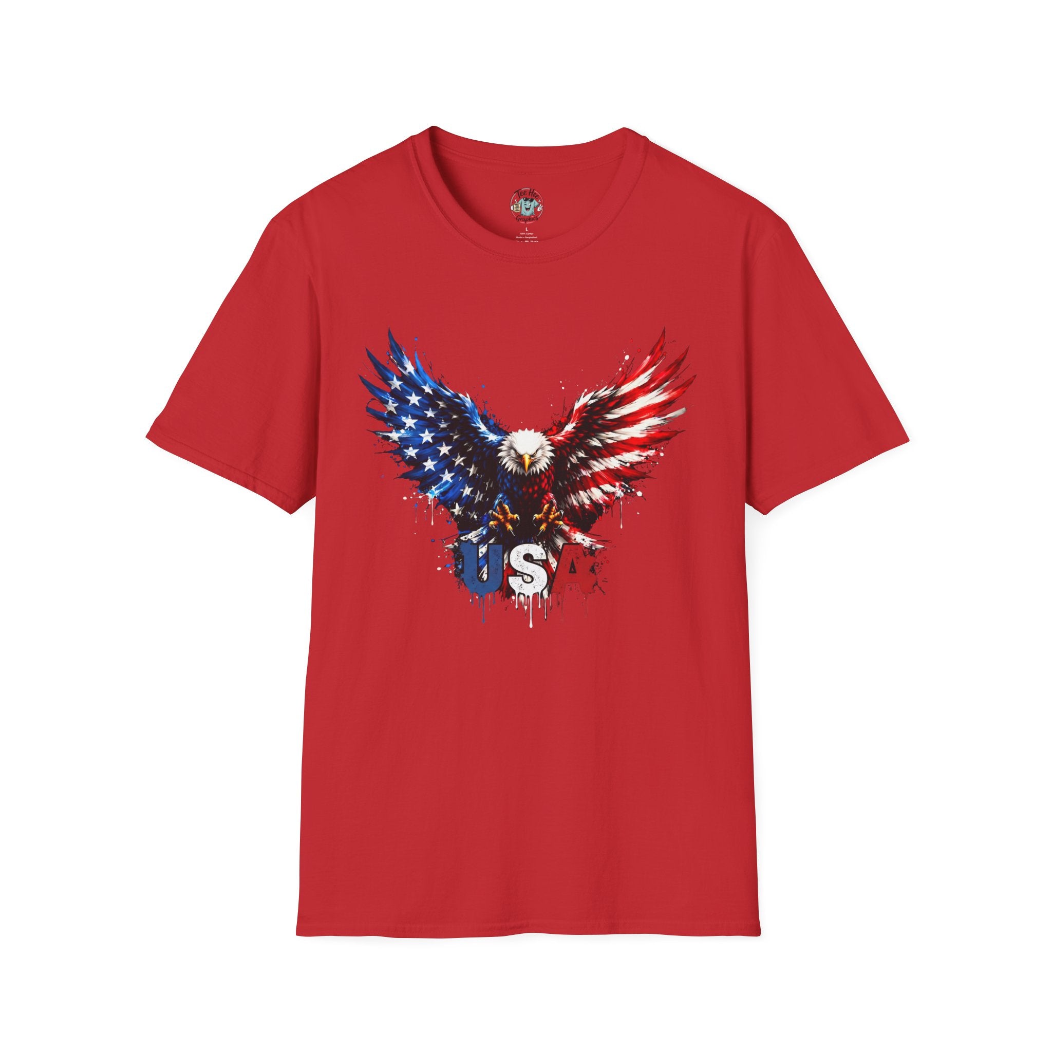 Patriotic Eagle T-Shirt — USA Red White & Blue Tee