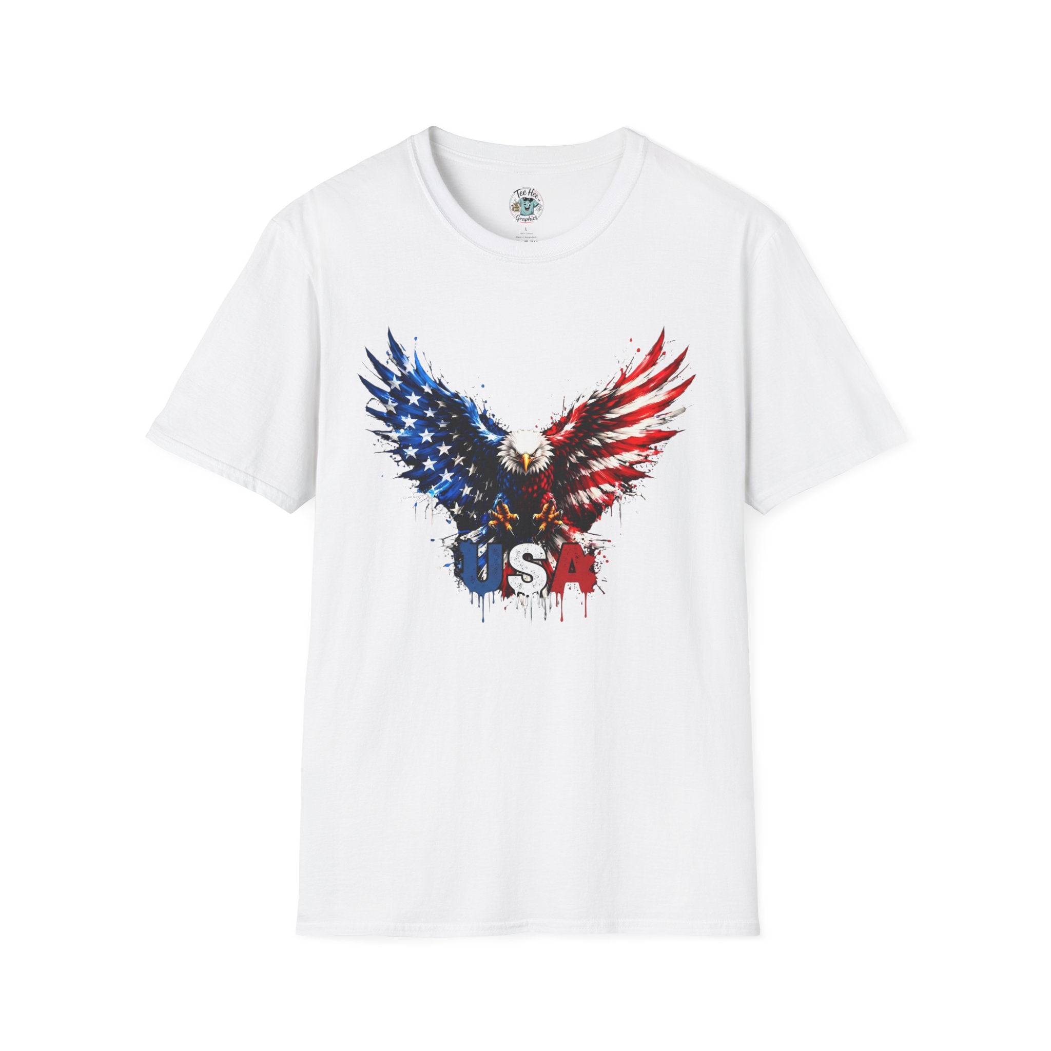 Patriotic Eagle T-Shirt — USA Red White & Blue Tee