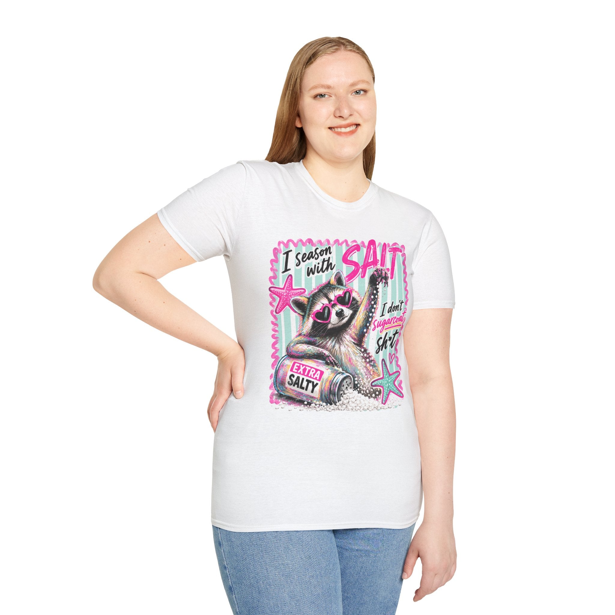 Extra Salty Raccoon T-Shirt — Funny Cute Sarcastic Graphic Tee