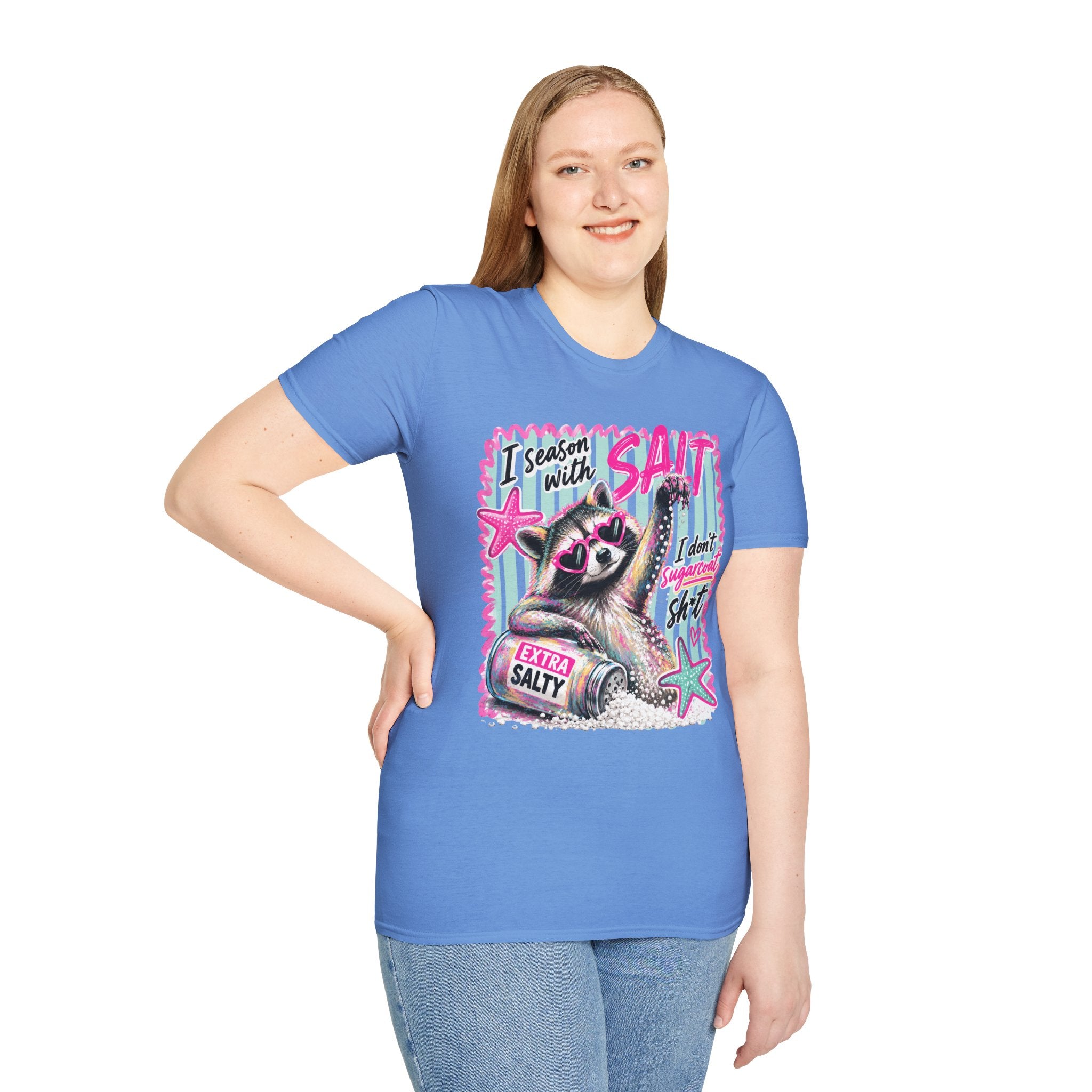 Extra Salty Raccoon T-Shirt — Funny Cute Sarcastic Graphic Tee