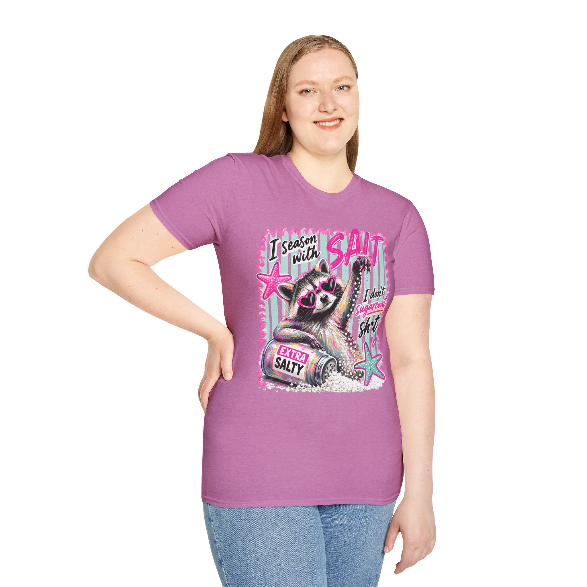 Extra Salty Raccoon T-Shirt — Funny Cute Sarcastic Graphic Tee