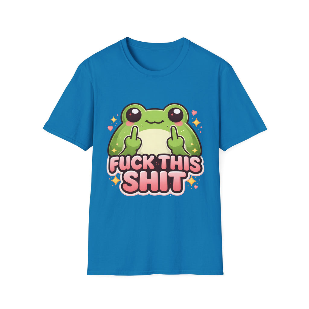 Fuck This Shit Cute Frog T-Shirt — Funny Frog Graphic Tee