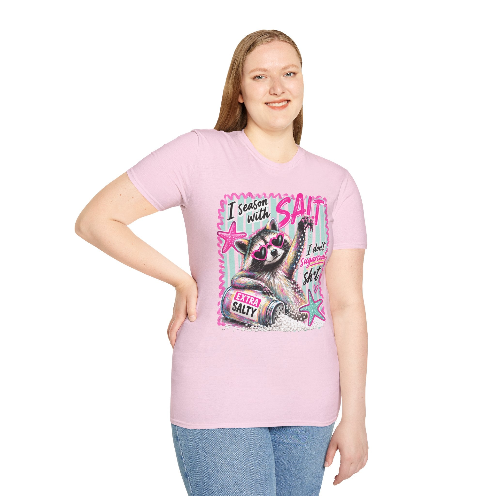 Extra Salty Raccoon T-Shirt — Funny Cute Sarcastic Graphic Tee