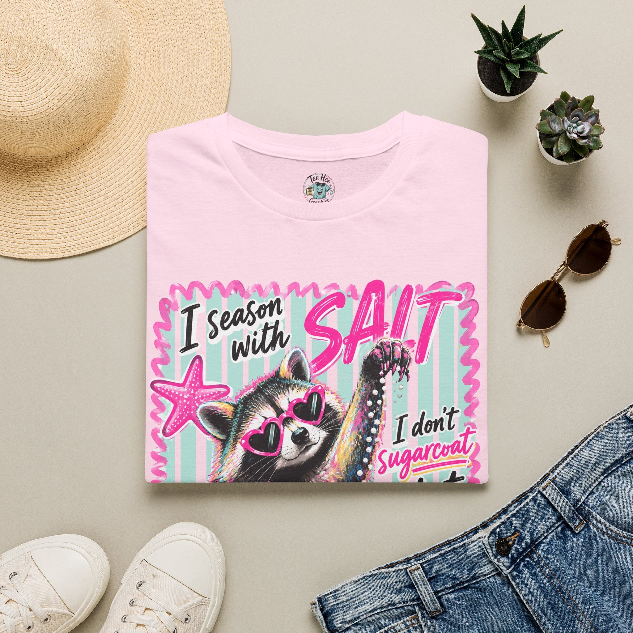 Extra Salty Raccoon T-Shirt — Funny Cute Sarcastic Graphic Tee
