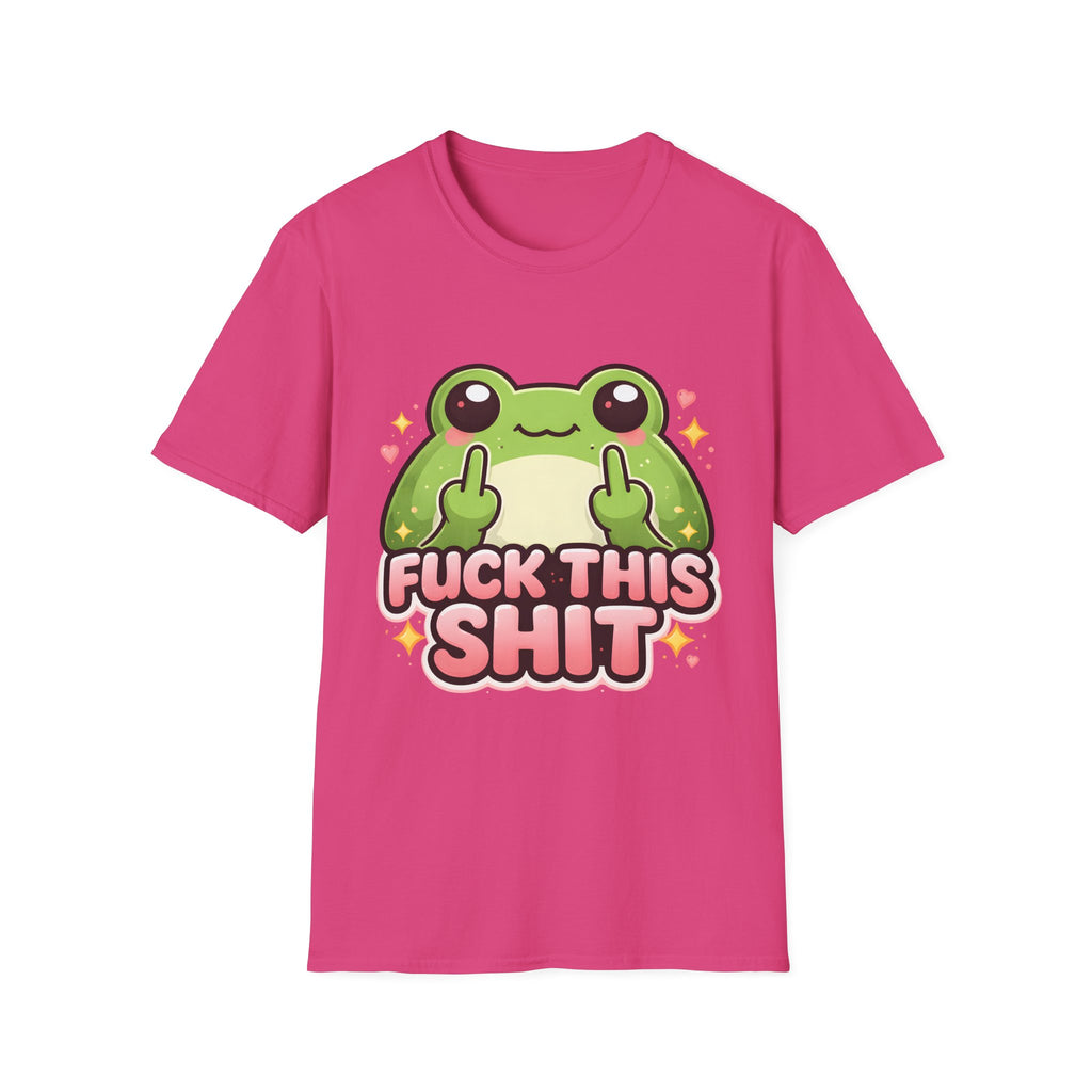 Fuck This Shit Cute Frog T-Shirt — Funny Frog Graphic Tee
