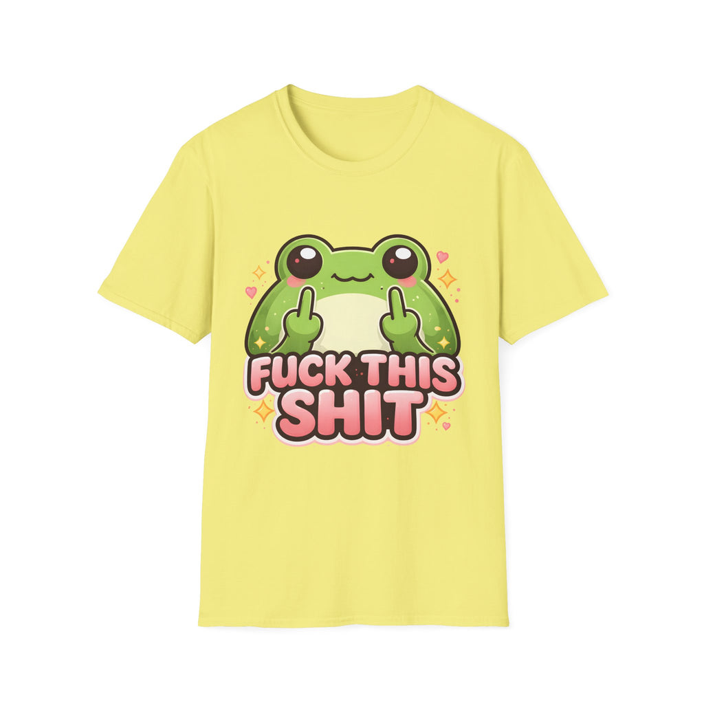 Fuck This Shit Cute Frog T-Shirt — Funny Frog Graphic Tee