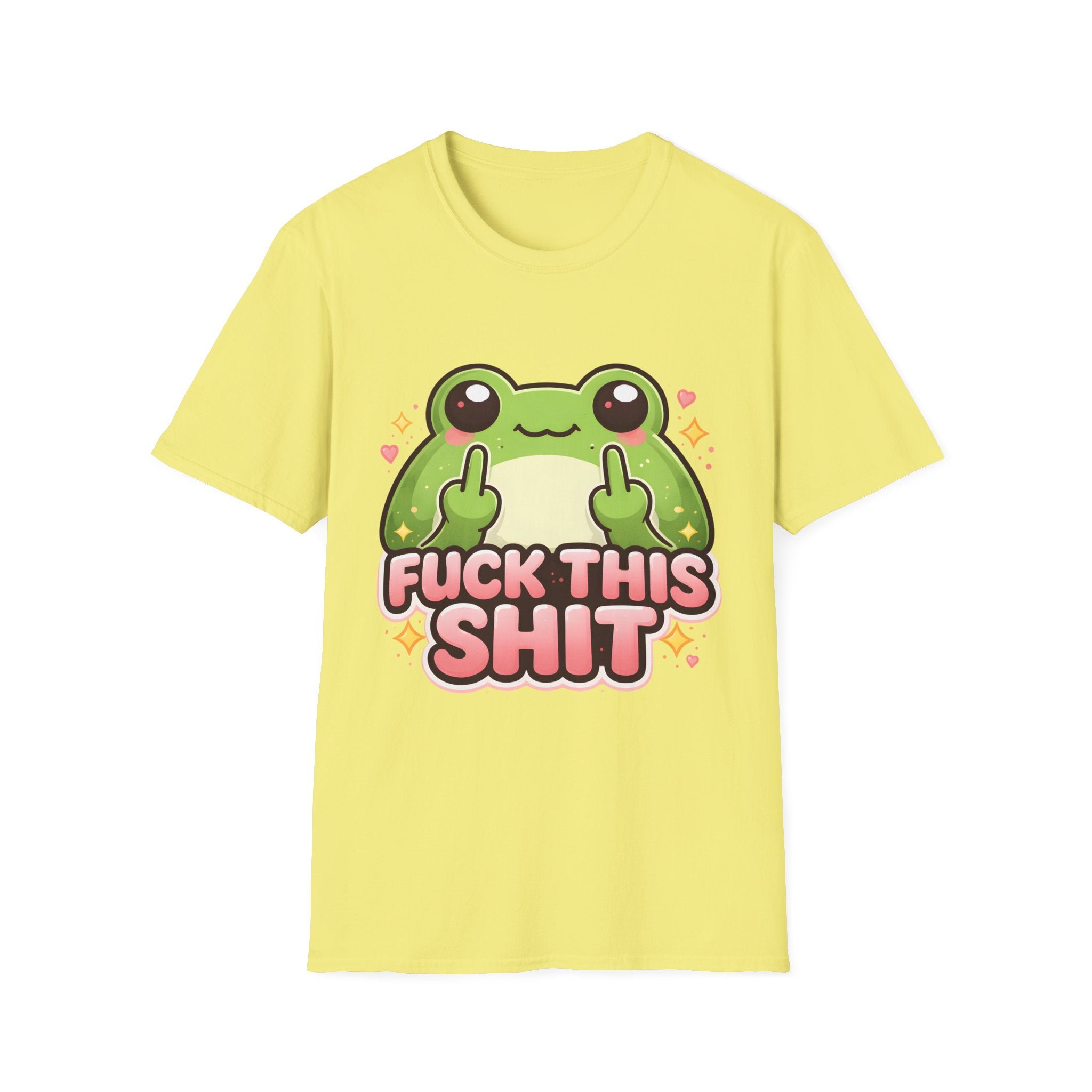 Fuck This Shit Cute Frog T-Shirt — Funny Frog Graphic Tee