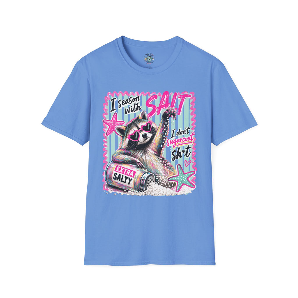 Extra Salty Raccoon T-Shirt — Funny Cute Sarcastic Graphic Tee